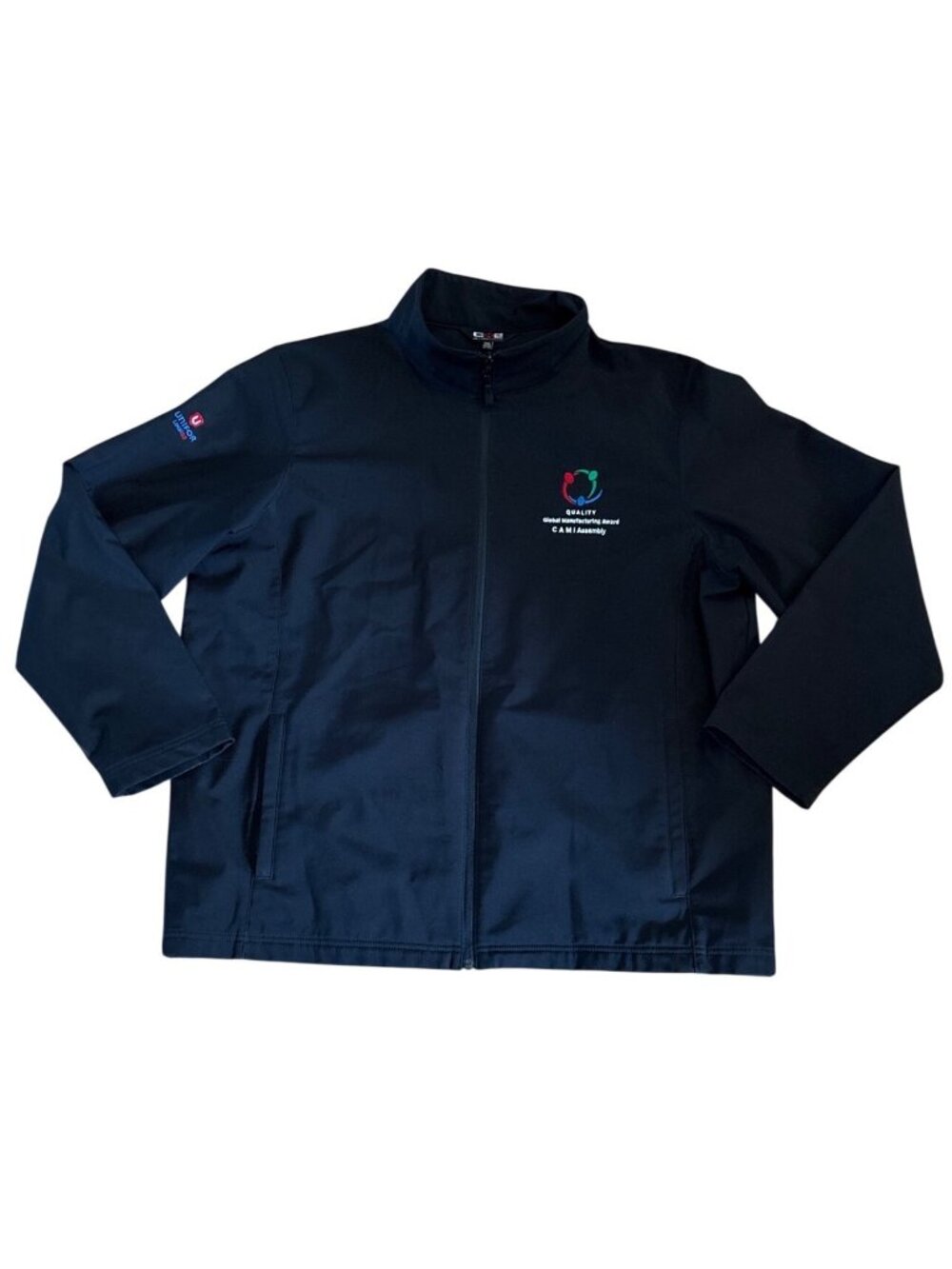 GM & Cami Assembly Plant Jacket 2XL Mens Black Full Zip CX2 Brand Ingersoll